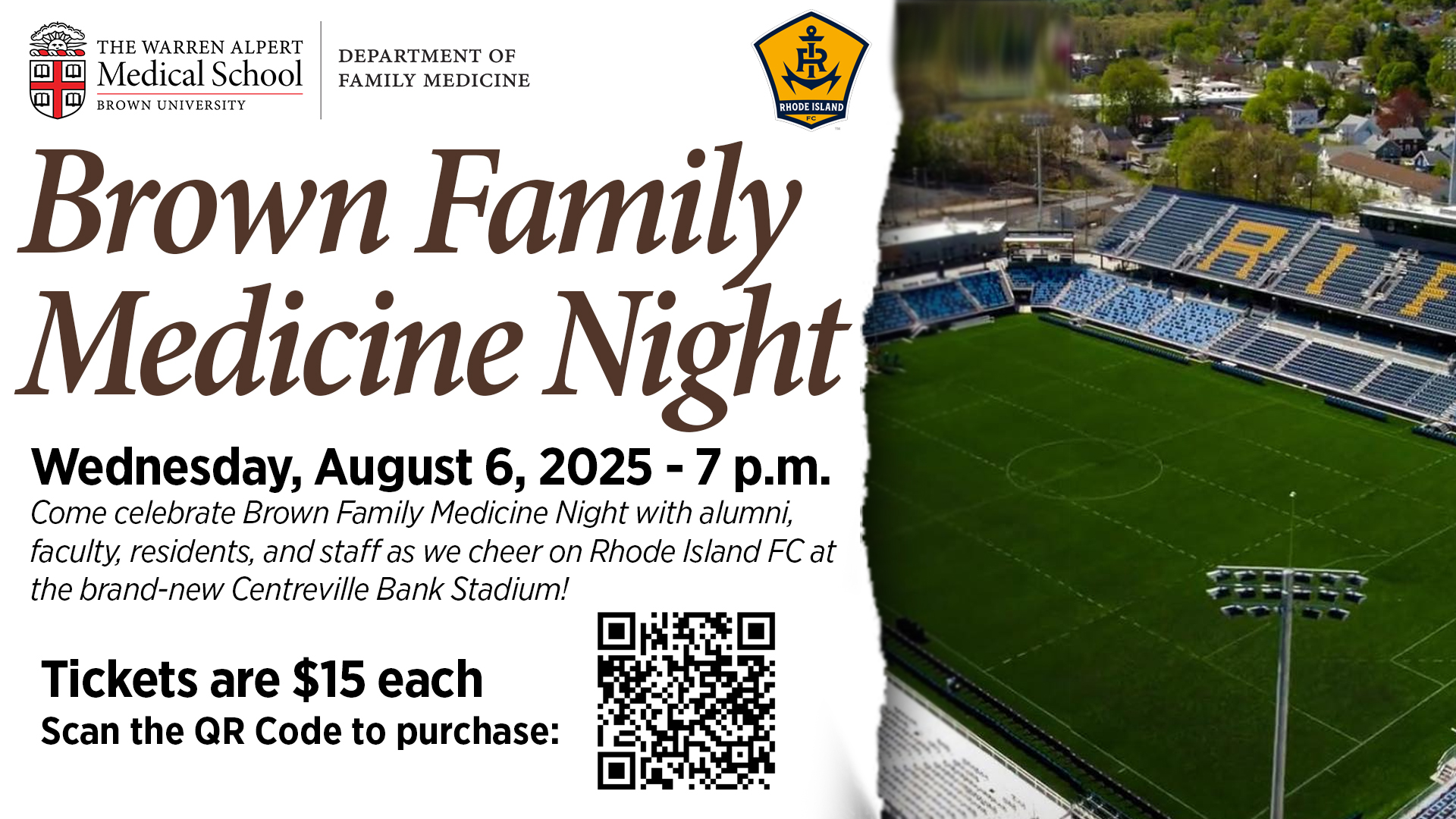 Brown Family Medicine Night at Rhode Island FC