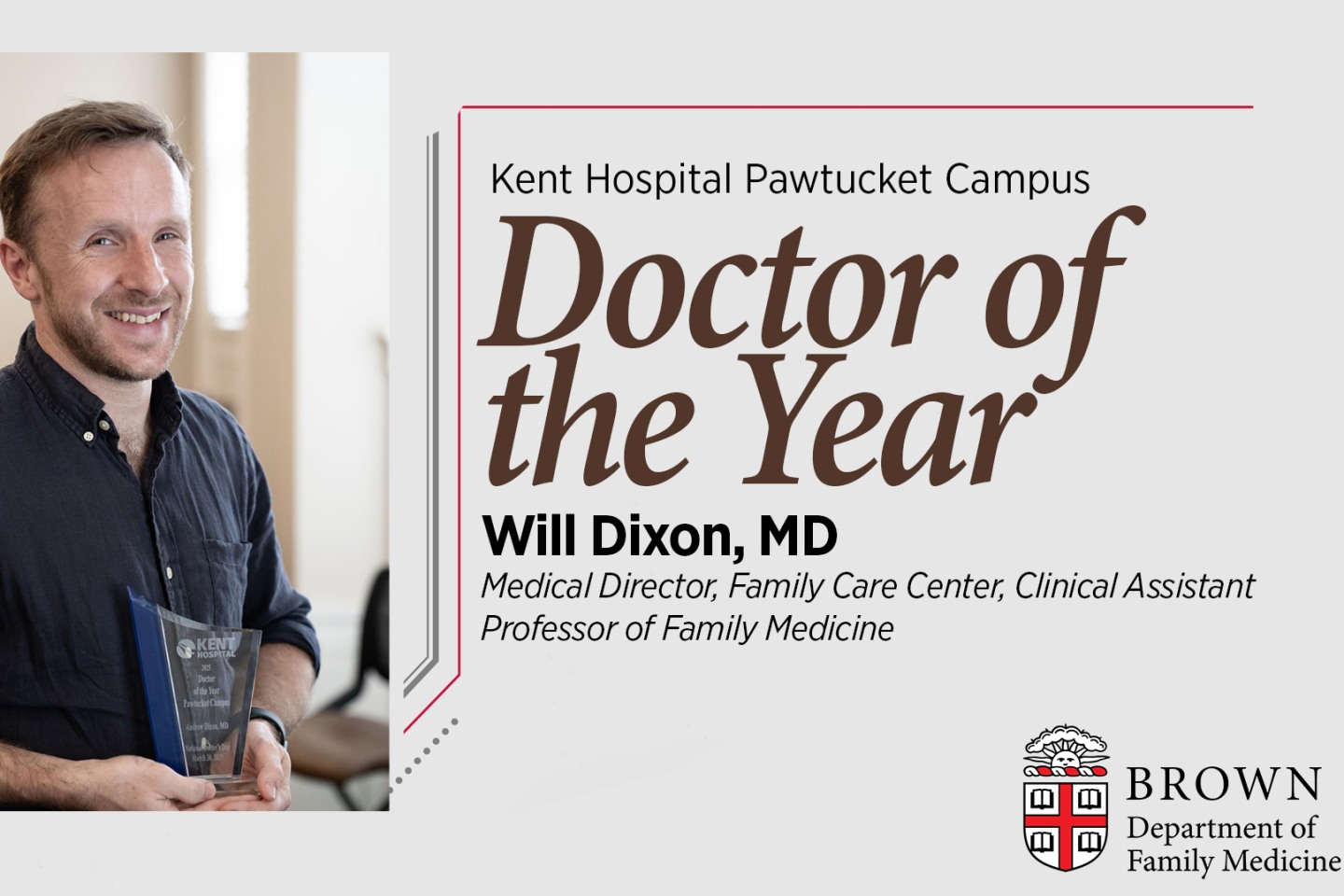Dr. Will Dixon Doctor of the Year